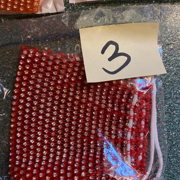 Beautiful mesh masks worn as a sparkly cover to N-95 or and other medical mask. - Picture 4 of 4